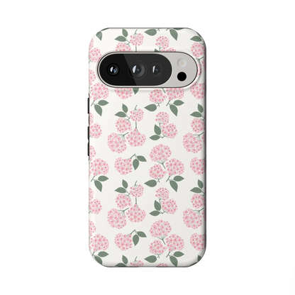 Nantucket Cottage | Pink Hydrangea Case - Google Pixel 7 Pro