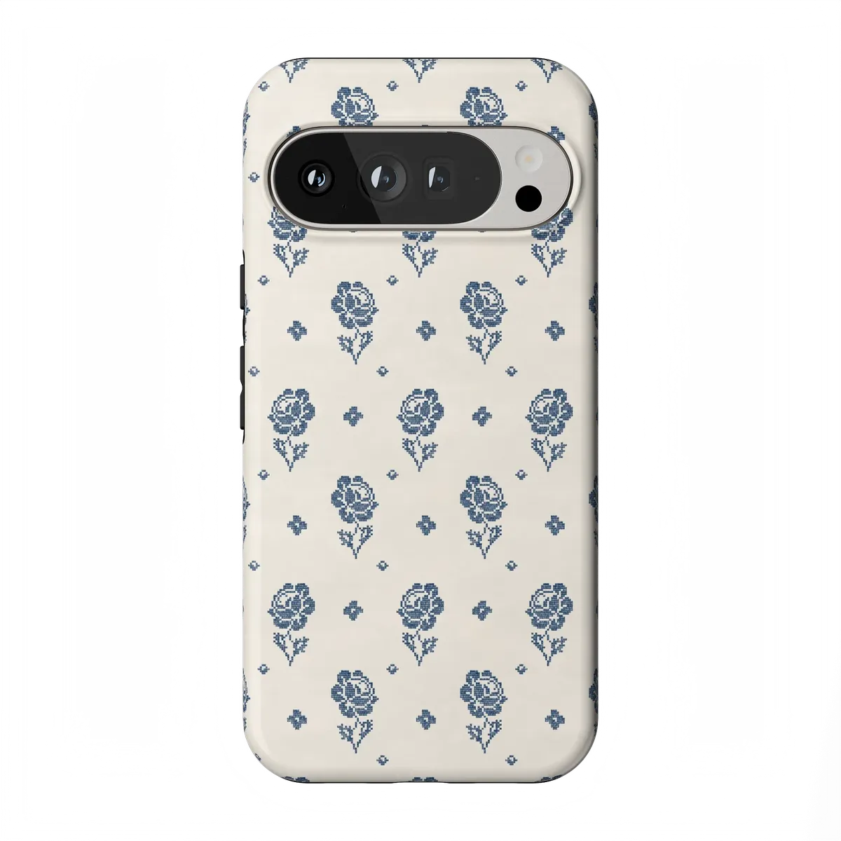 Seaside Stitch | Vintage Roses Case - Google Pixel 10 Pro XL