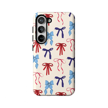 American Girlie | Red White & Blue Bows Case - Galaxy S23