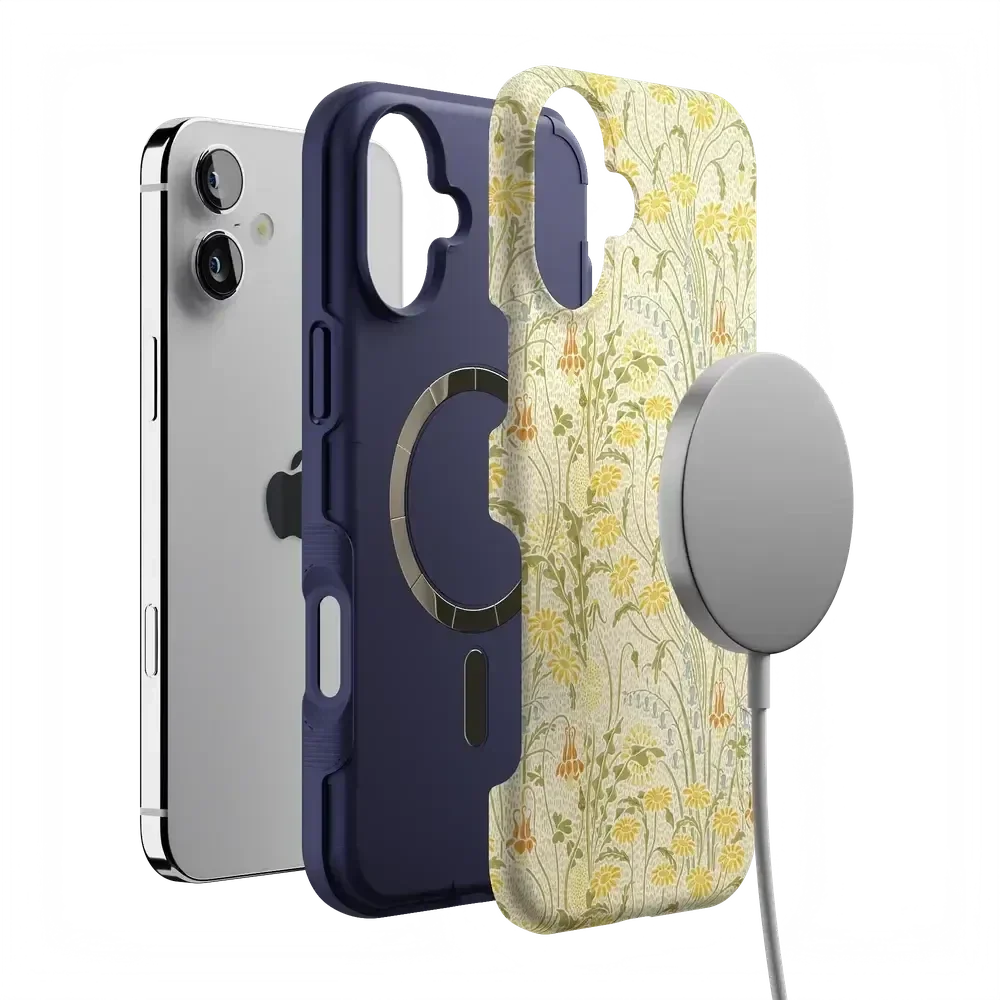 Boho Blooms | Golden Floral Case iPhone Case get.casely