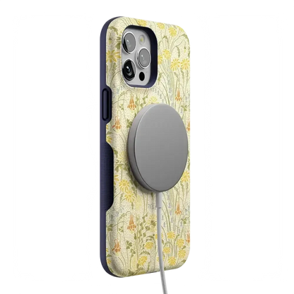 Boho Blooms | Golden Floral Case iPhone Case get.casely