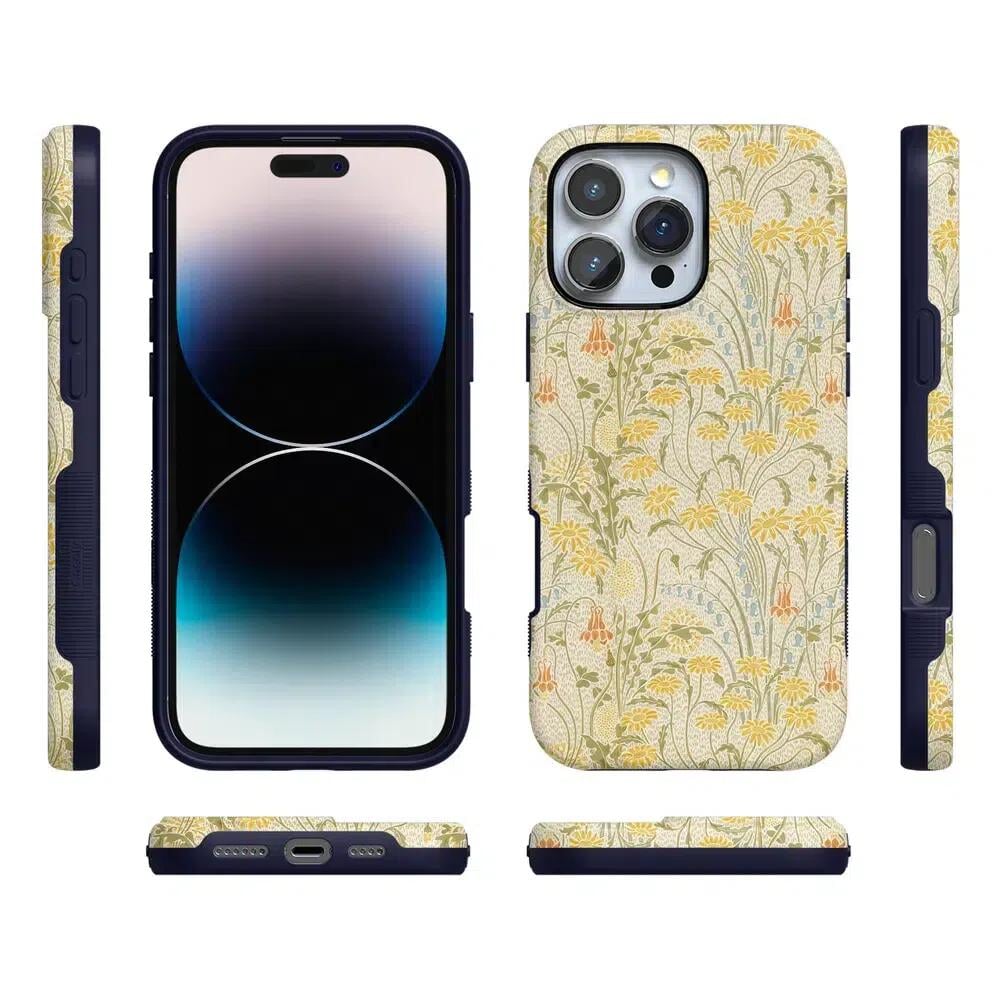 Boho Blooms | Golden Floral Case iPhone Case get.casely