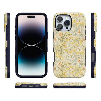 Boho Blooms | Golden Floral Case iPhone Case get.casely