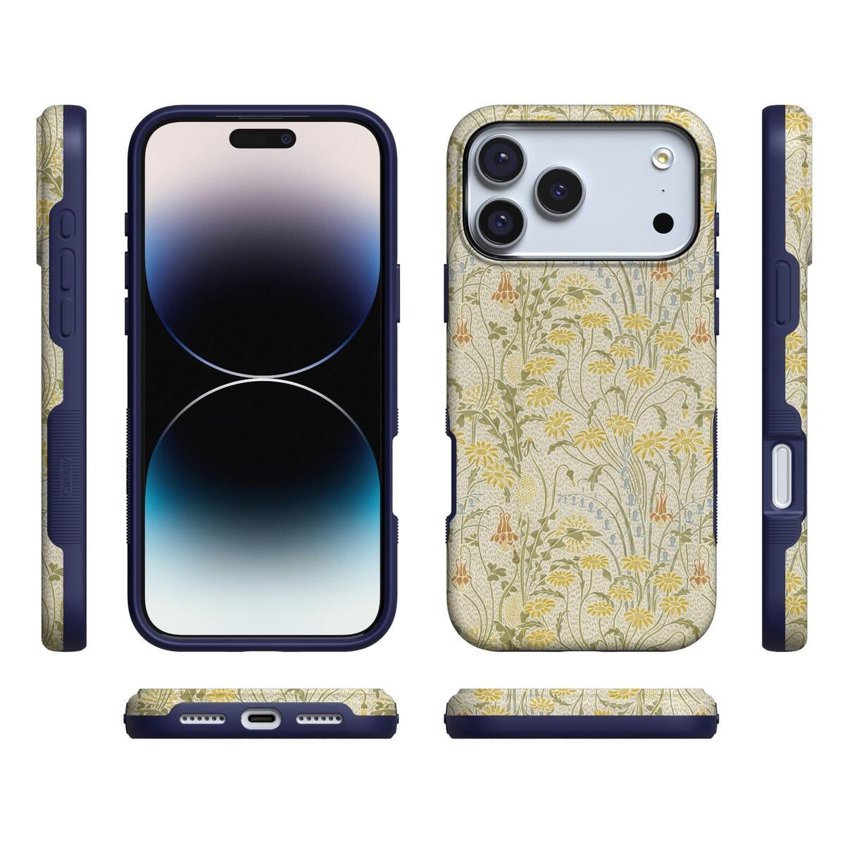 Boho Blooms | Golden Floral Case iPhone Case get.casely