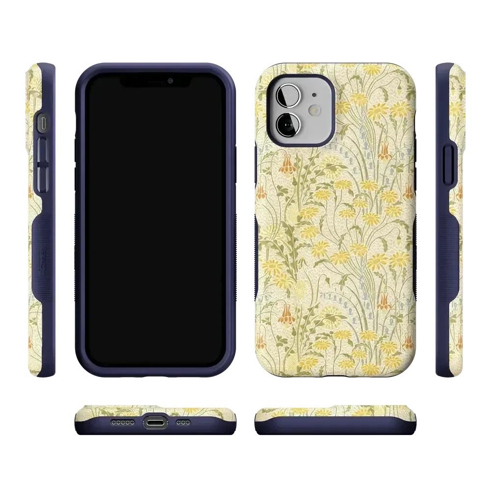 Boho Blooms | Golden Floral Case iPhone Case get.casely