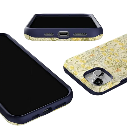 Boho Blooms | Golden Floral Case iPhone Case get.casely
