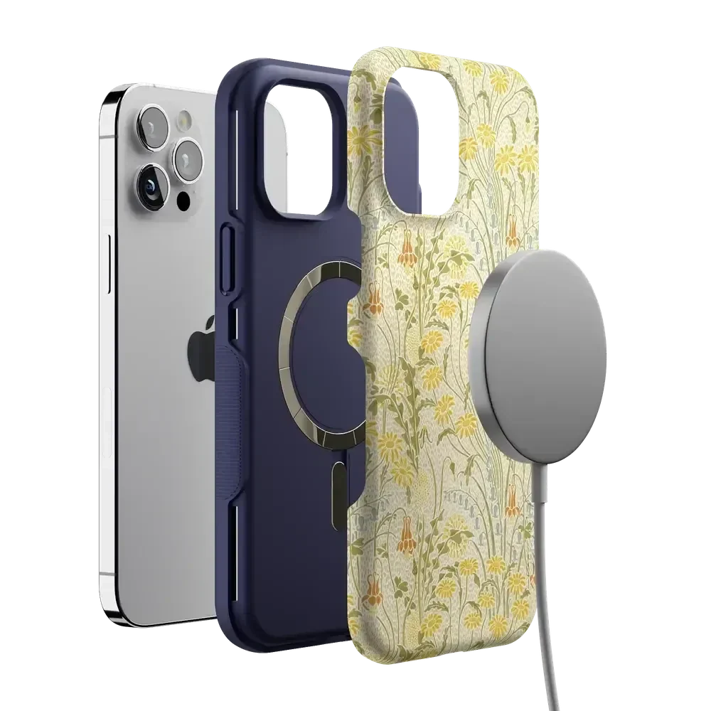 Boho Blooms | Golden Floral Case iPhone Case get.casely