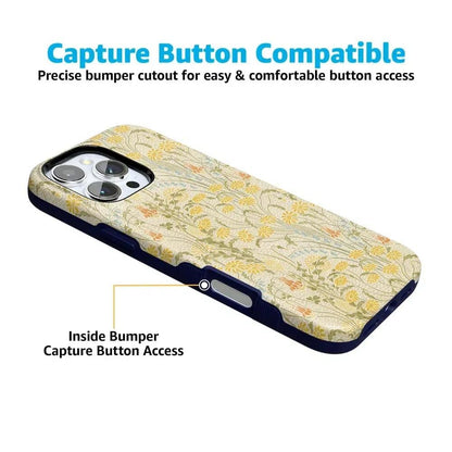 Boho Blooms | Golden Floral Case iPhone Case get.casely
