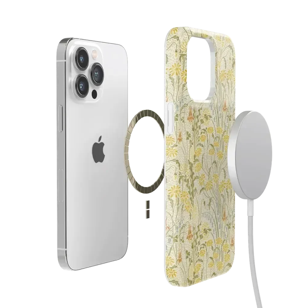 Boho Blooms | Golden Floral Case iPhone Case get.casely