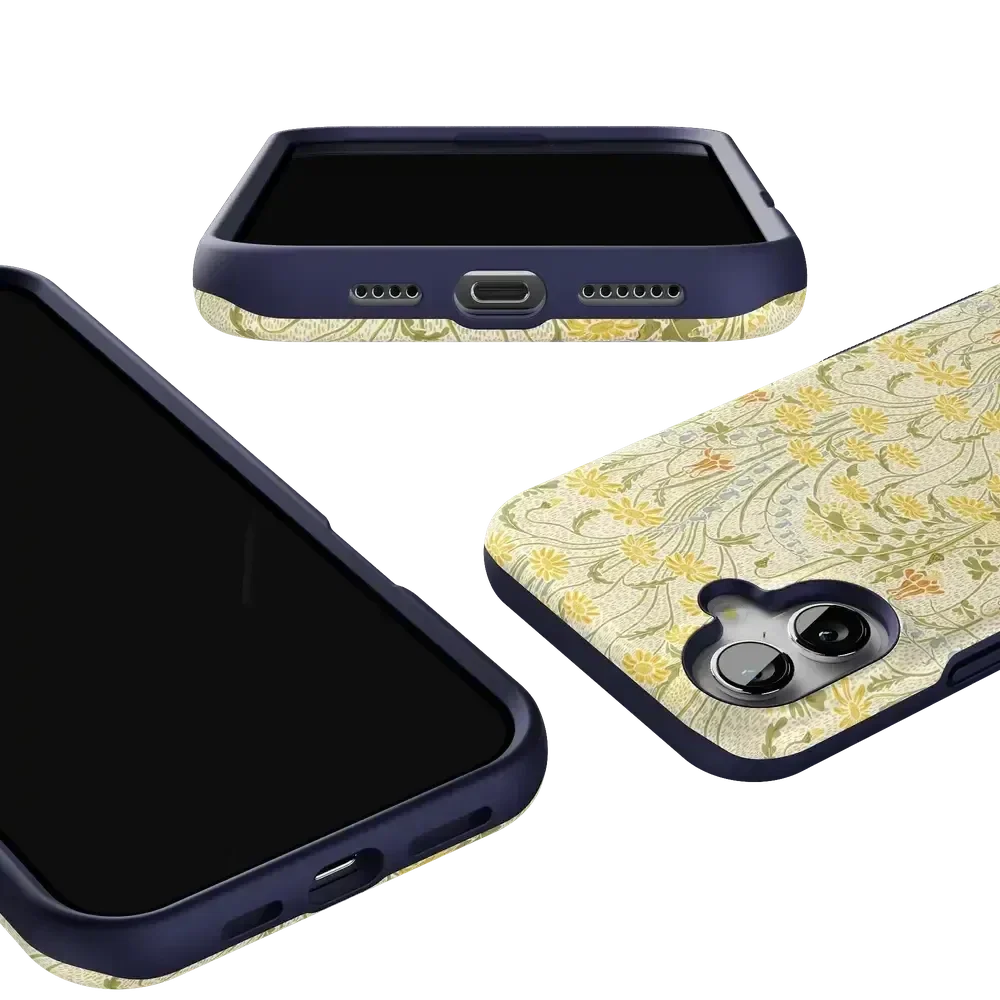 Boho Blooms | Golden Floral Case iPhone Case get.casely