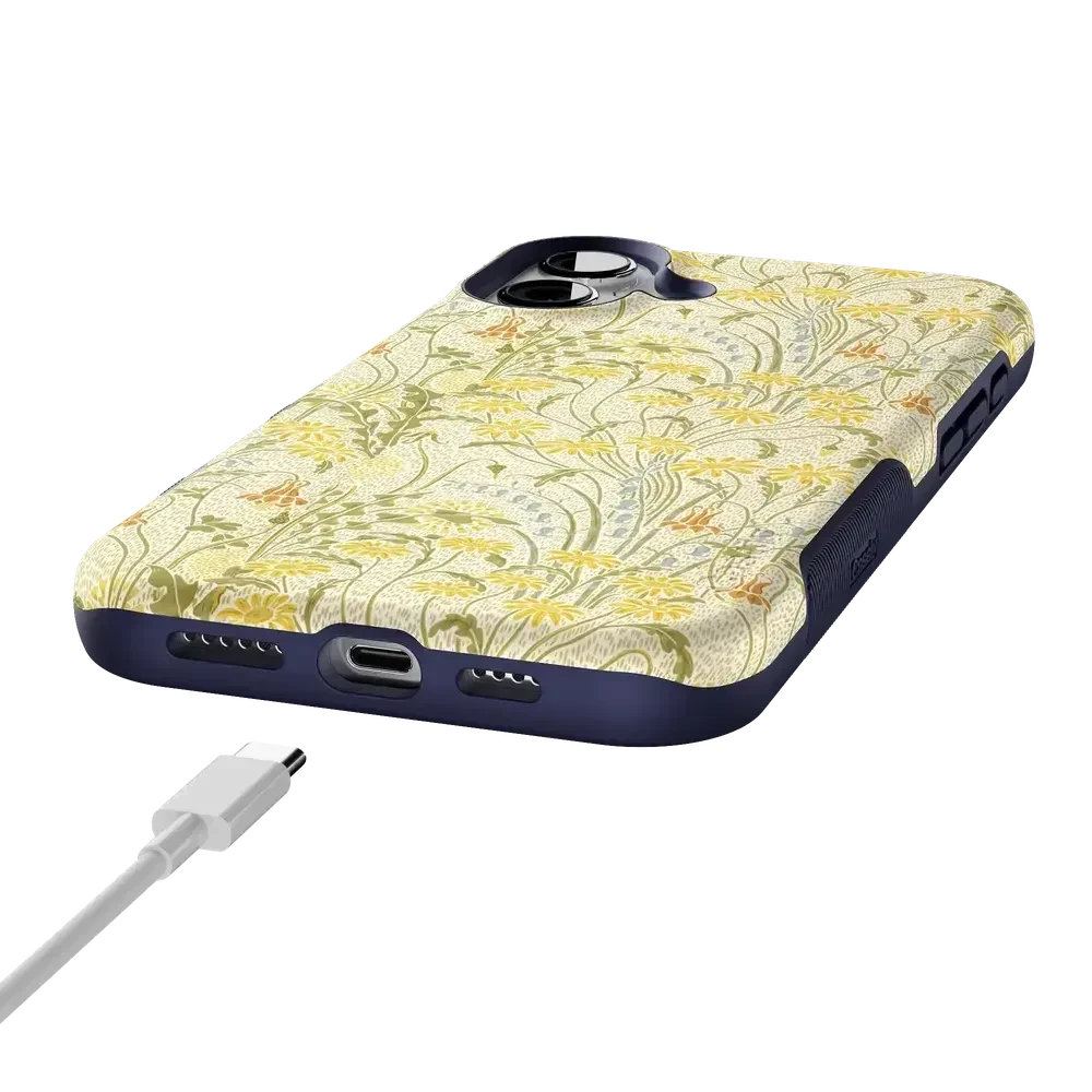 Boho Blooms | Golden Floral Case iPhone Case get.casely