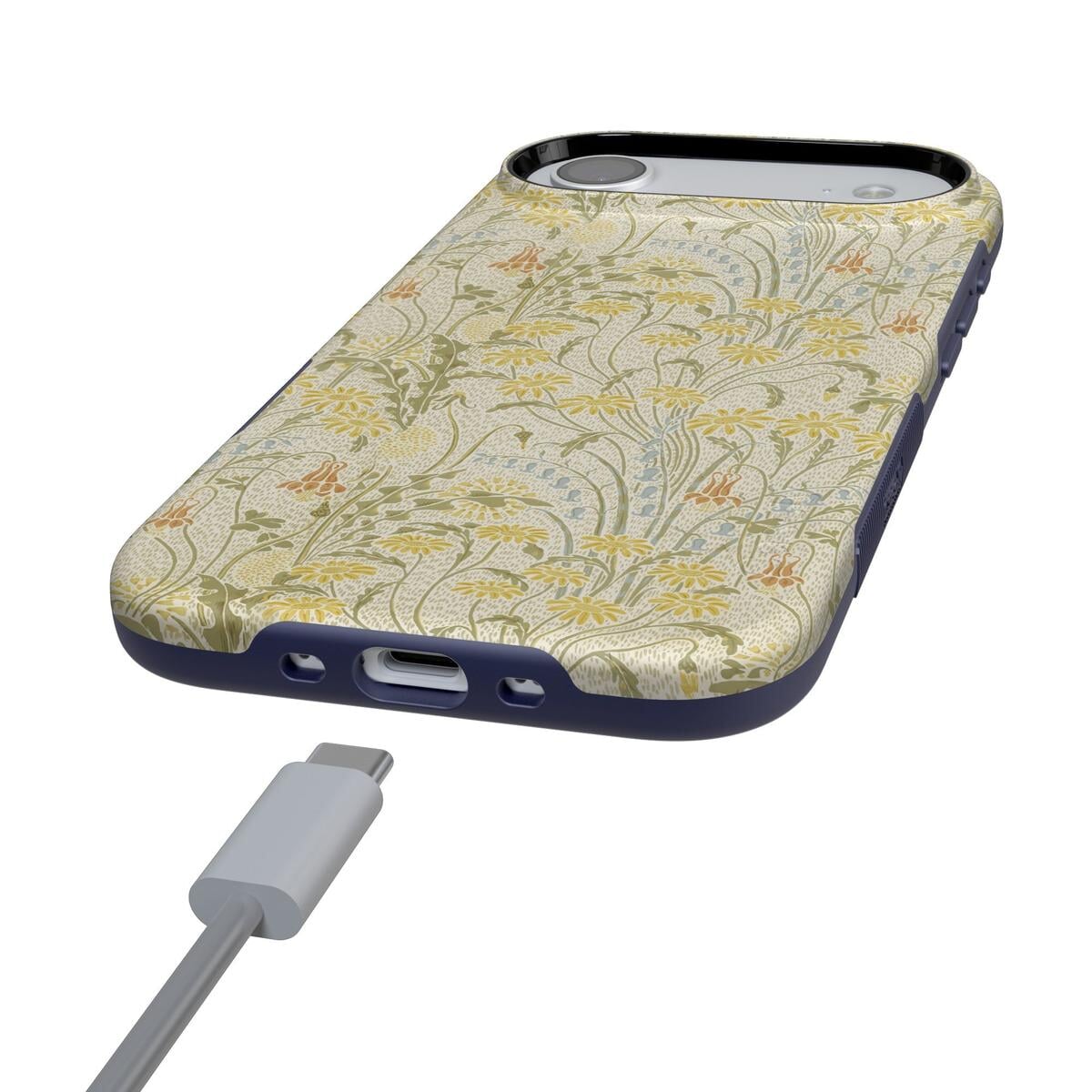 Boho Blooms | Golden Floral Case iPhone Case get.casely