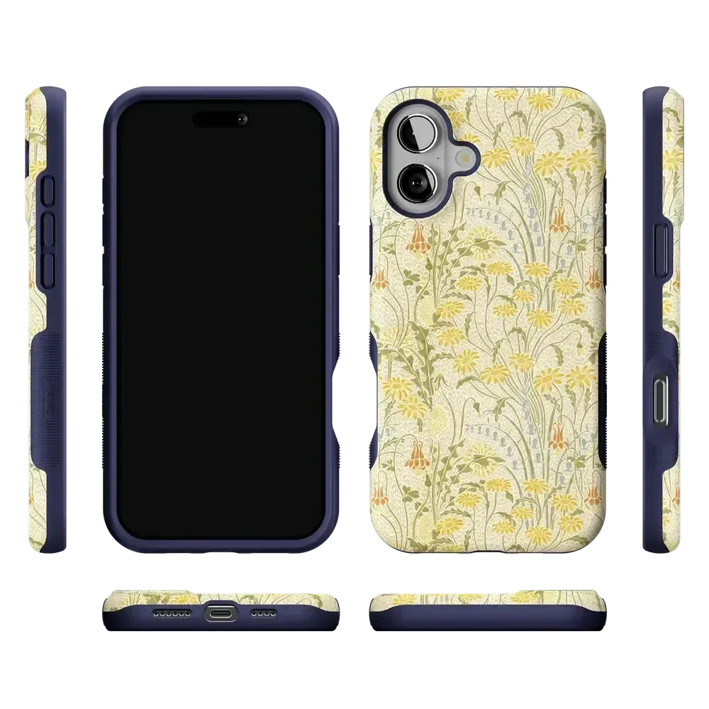 Boho Blooms | Golden Floral Case iPhone Case get.casely