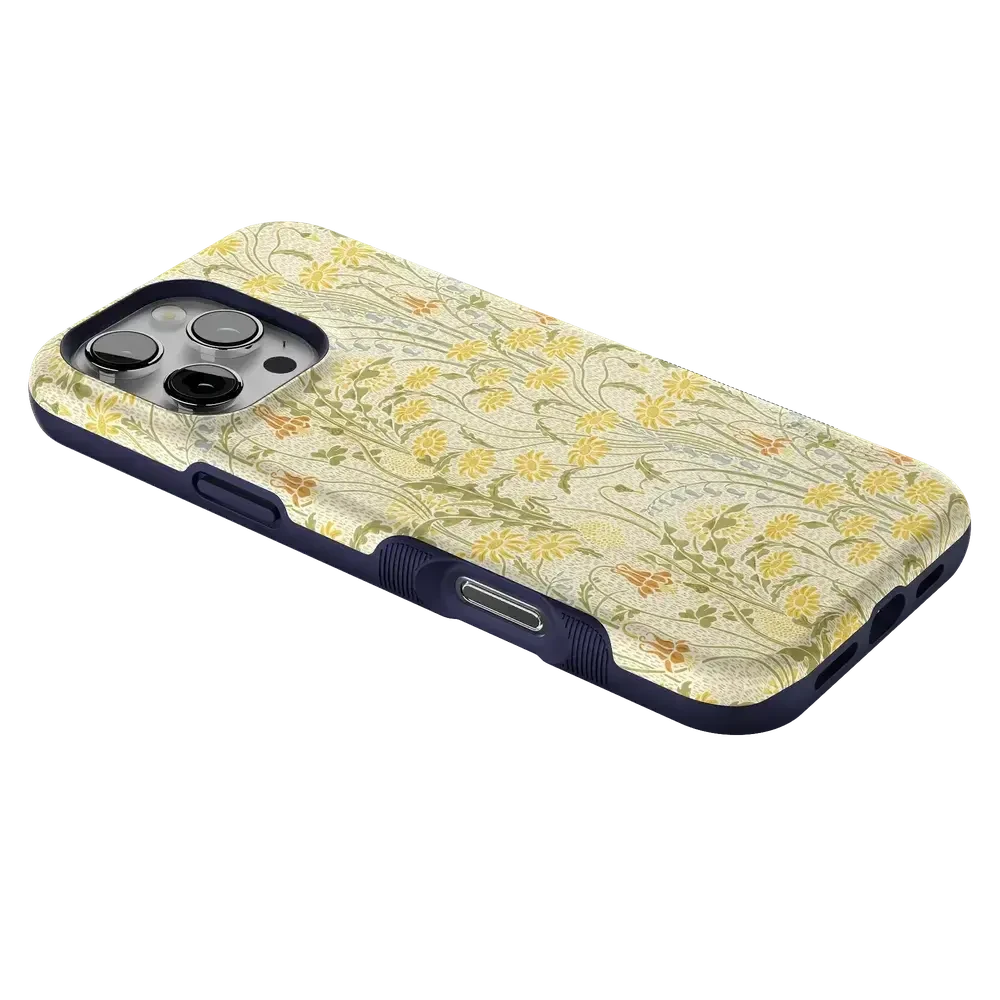 Boho Blooms | Golden Floral Case iPhone Case get.casely
