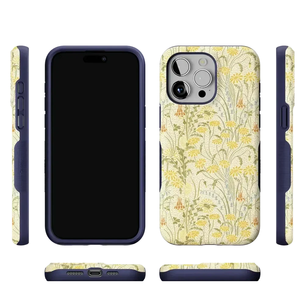 Boho Blooms | Golden Floral Case iPhone Case get.casely