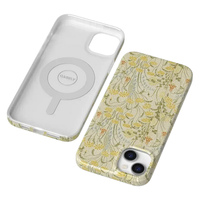 Boho Blooms | Golden Floral Case iPhone Case get.casely