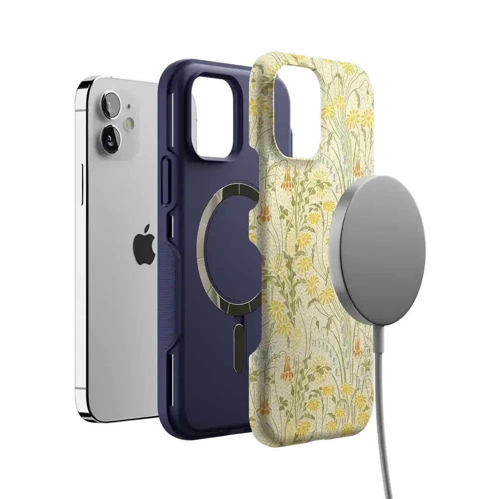 Boho Blooms | Golden Floral Case iPhone Case get.casely
