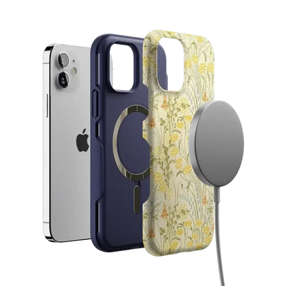 Boho Blooms | Golden Floral Case iPhone Case get.casely