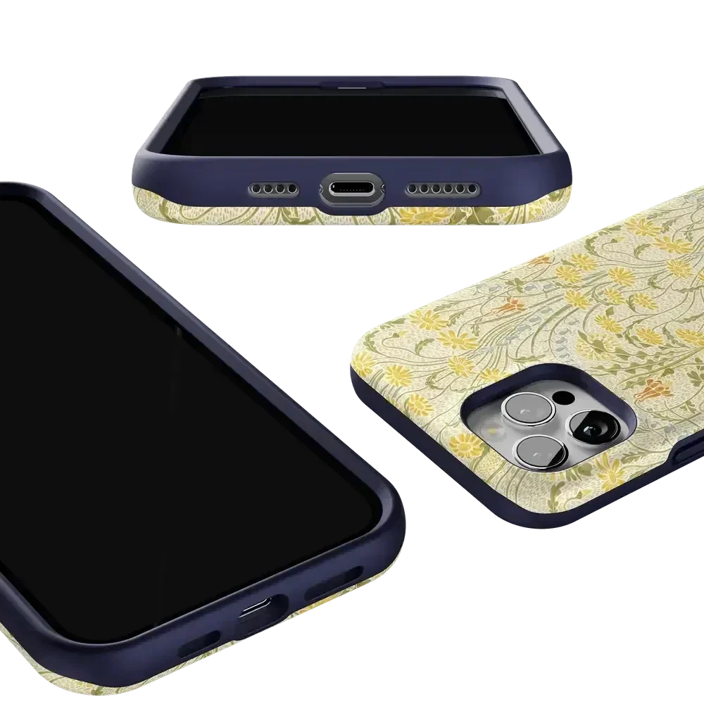 Boho Blooms | Golden Floral Case iPhone Case get.casely