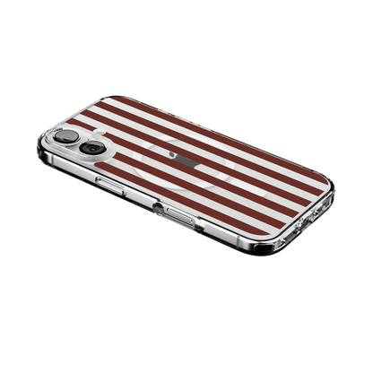 Sunday in Brooklyn | Burgundy Stripes Case