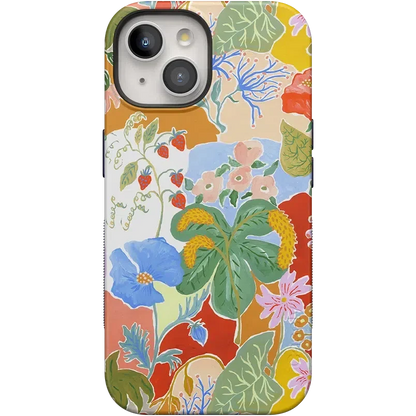 Botanical Blooms | Floral Patchwork Case iPhone Case get.casely Bold + MagSafe® iPhone 15 Plus