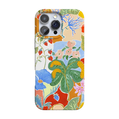 Botanical Blooms | Floral Patchwork Case iPhone Case get.casely Classic + MagSafe® iPhone 16 Pro Max