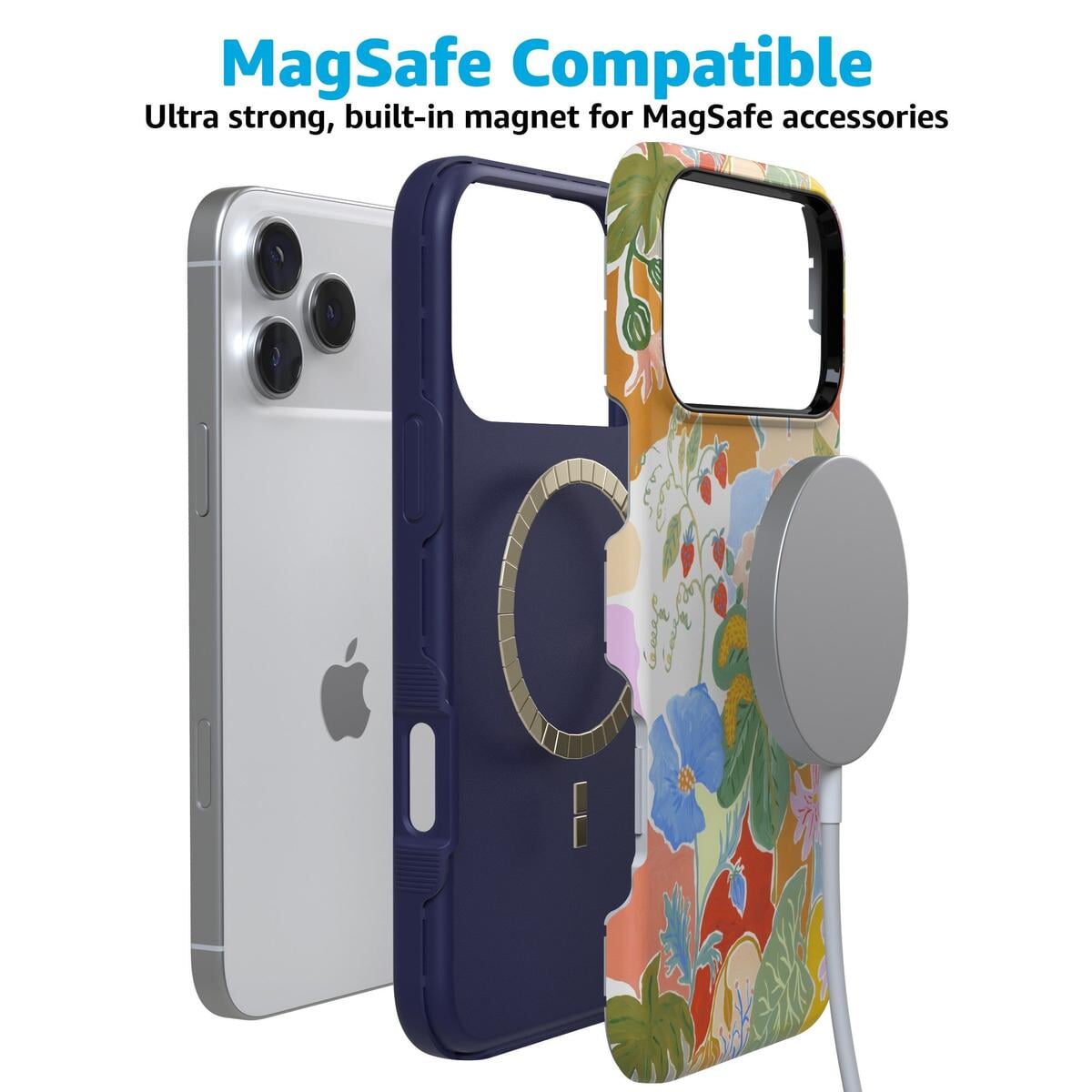 Botanical Blooms | Floral Patchwork Case iPhone Case get.casely