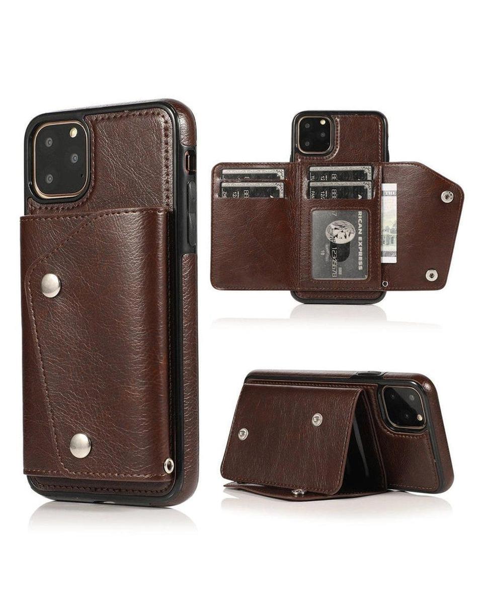 Brown Vegan Leather | Wallet Case iPhone Case get.casely