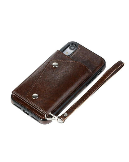 Brown Vegan Leather | Wallet Case iPhone Case get.casely