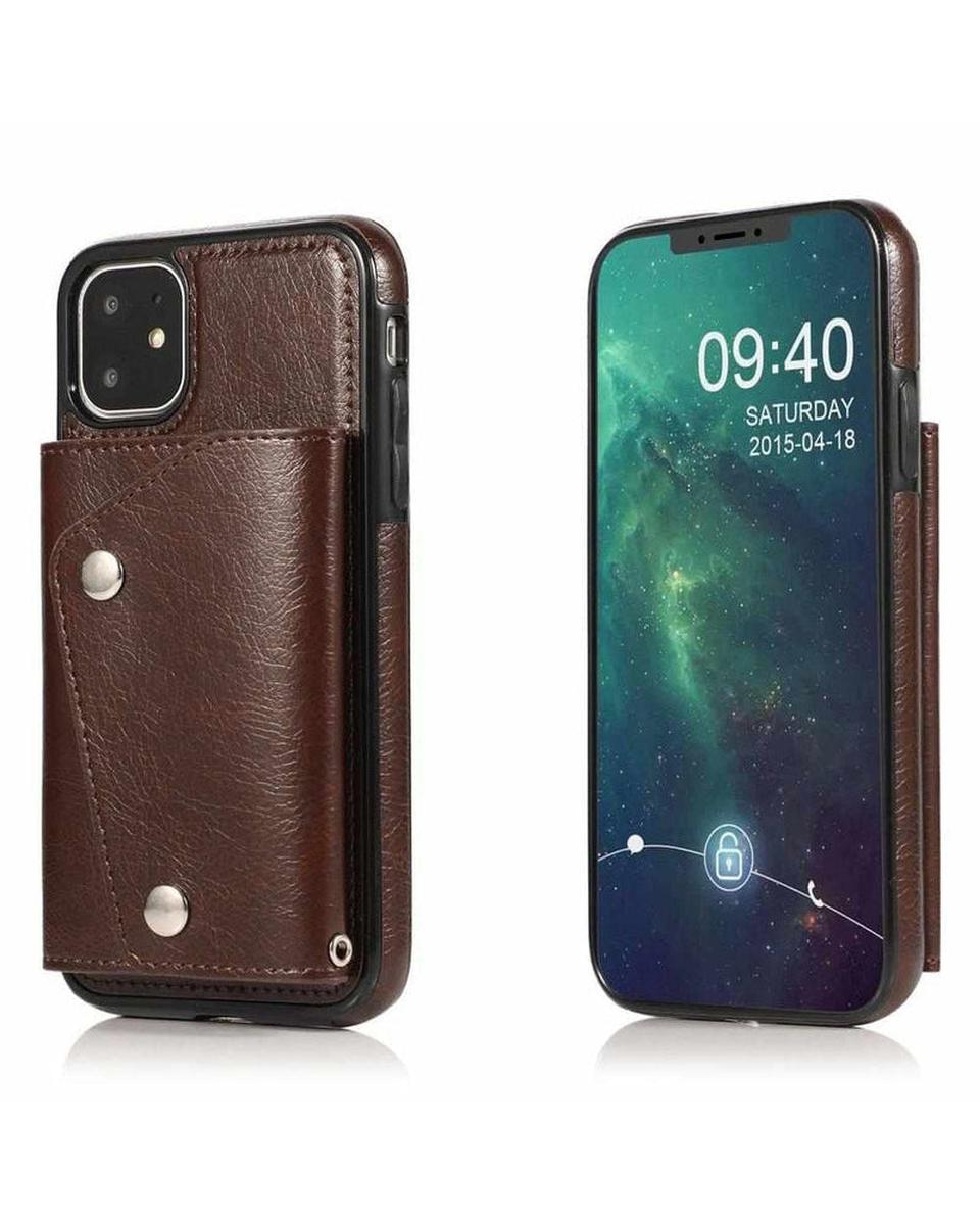Brown Vegan Leather | Wallet Case iPhone Case get.casely