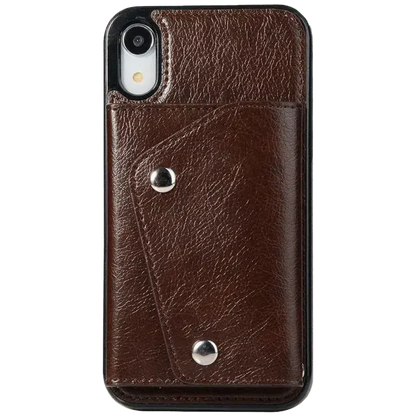 Brown Vegan Leather | Wallet Case iPhone Case get.casely Wallet iPhone XS Max