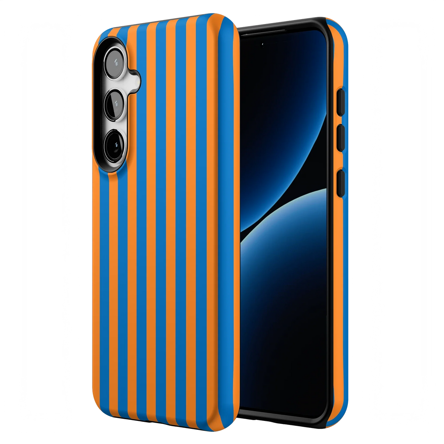 Go New York | Blue & Orange Stripes Case