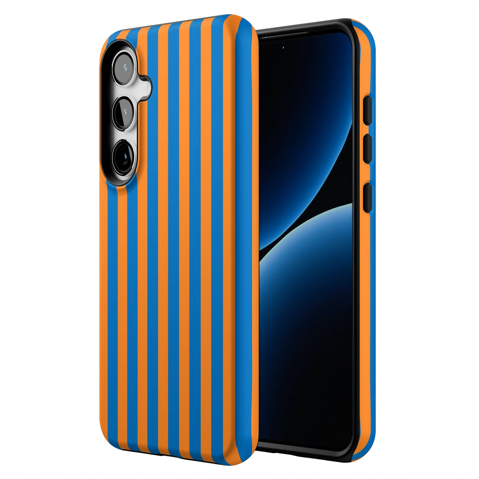Go New York | Blue & Orange Stripes Case