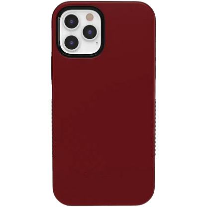 Burgundy Red on Black | Ultra-Protective Bold Case iPhone Case get.casely Bold iPhone 12 Pro Max
