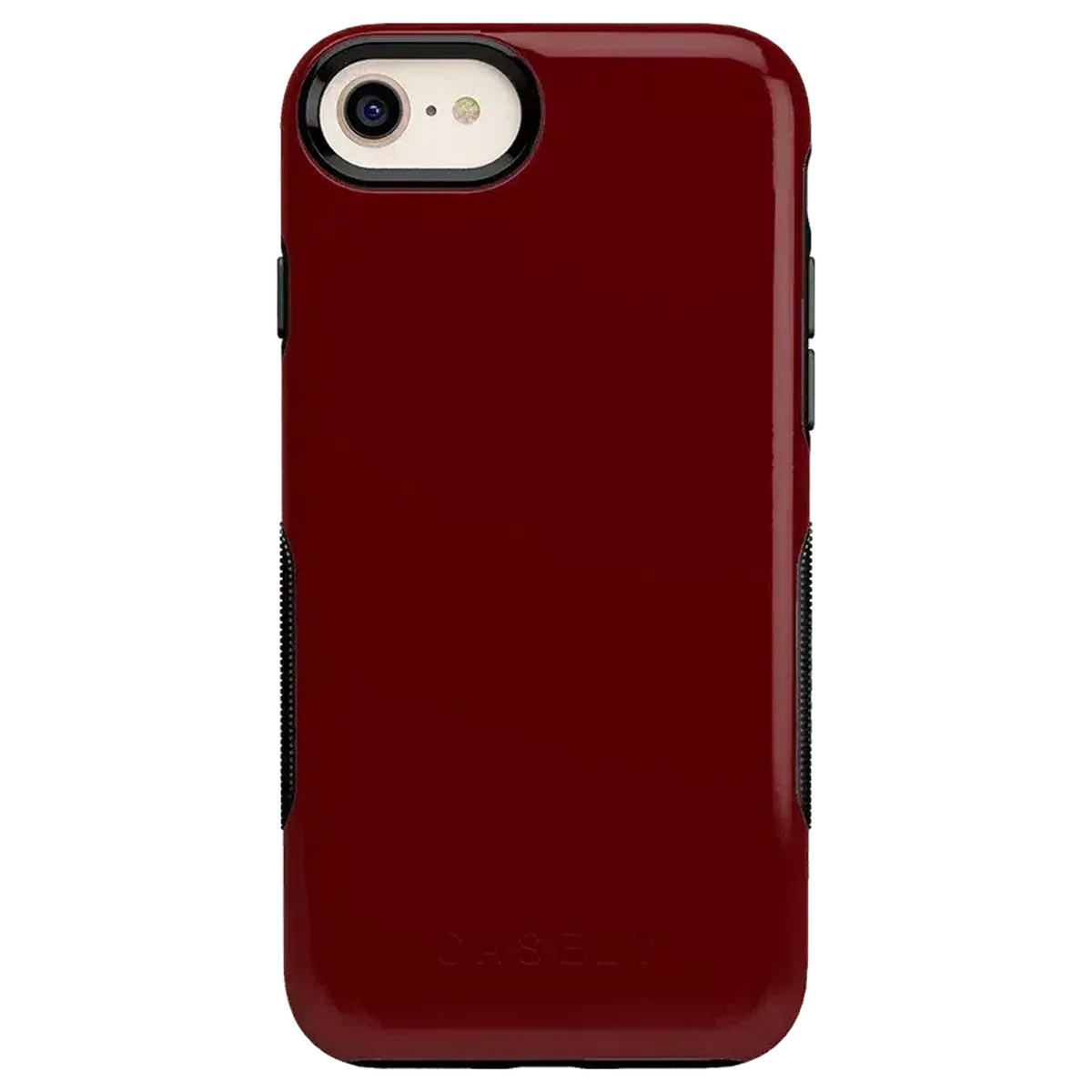 Burgundy Red on Black | Ultra-Protective Bold Case iPhone Case get.casely Bold iPhone 6/7/8