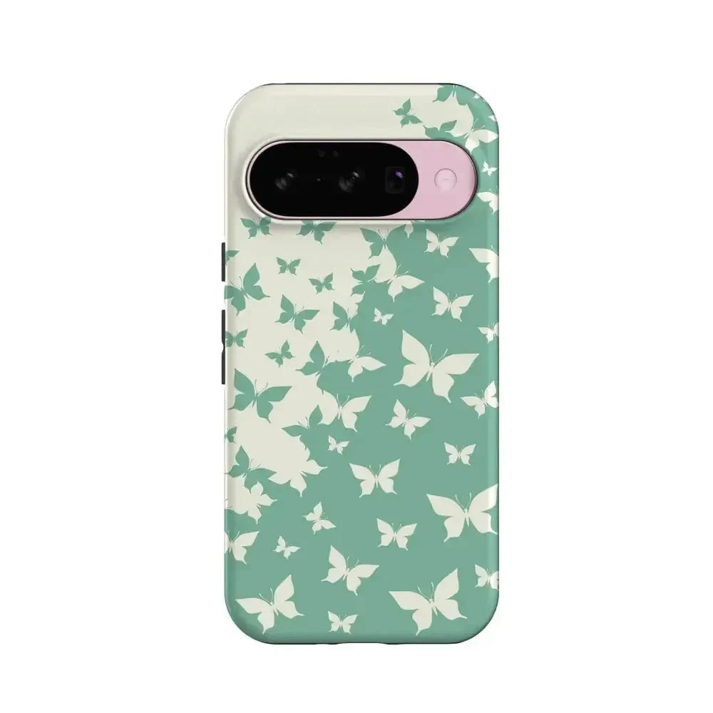 Butterfly Effect | Sage Colorblock Google Pixel Case Google Pixel Case Casetry Essential + MagSafe® Google Pixel 10