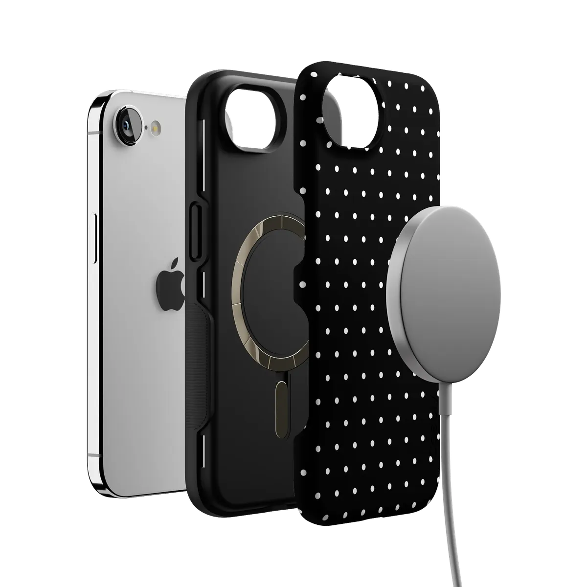 On the Dot | White Polka Dot Case