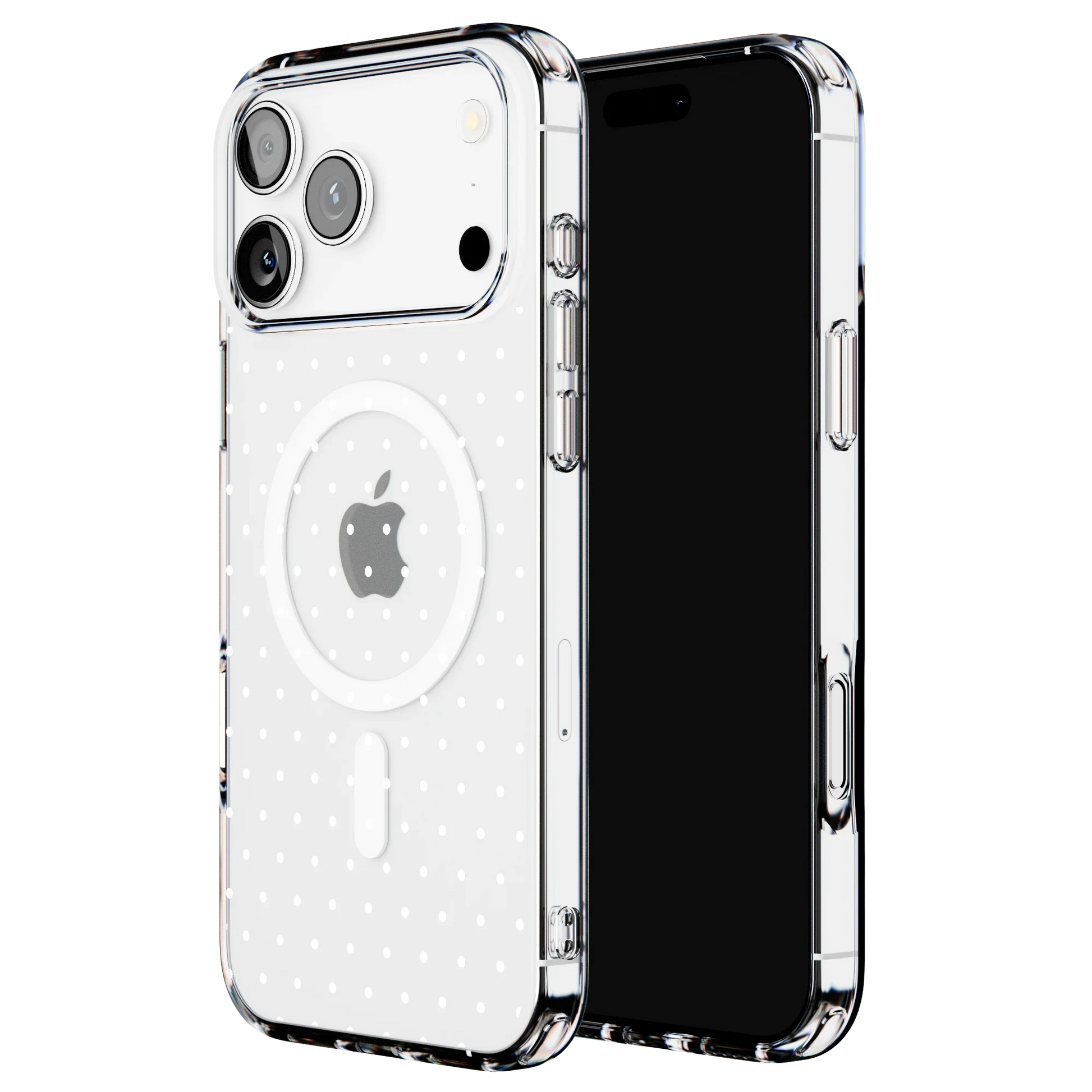 On the Dot | White Polka Dot Case