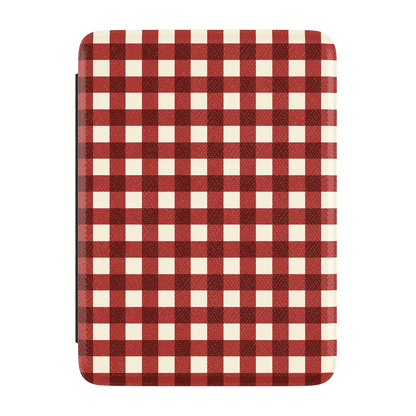 Checked Twice | Red Plaid Kindle Case | Casely