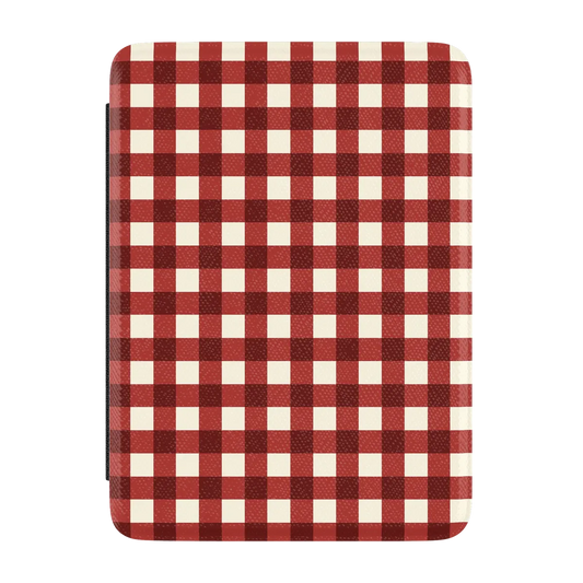 Checked Twice | Red Plaid Kindle Case | Casely