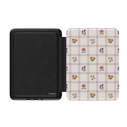 Meadow Check | Floral Gingham Kindle Case
