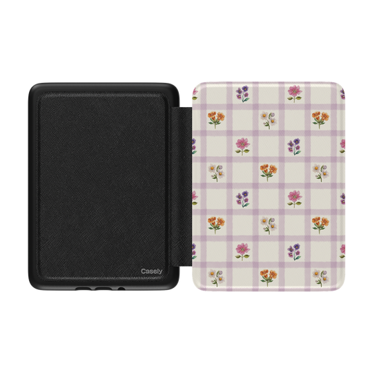 Meadow Check | Floral Gingham Kindle Case