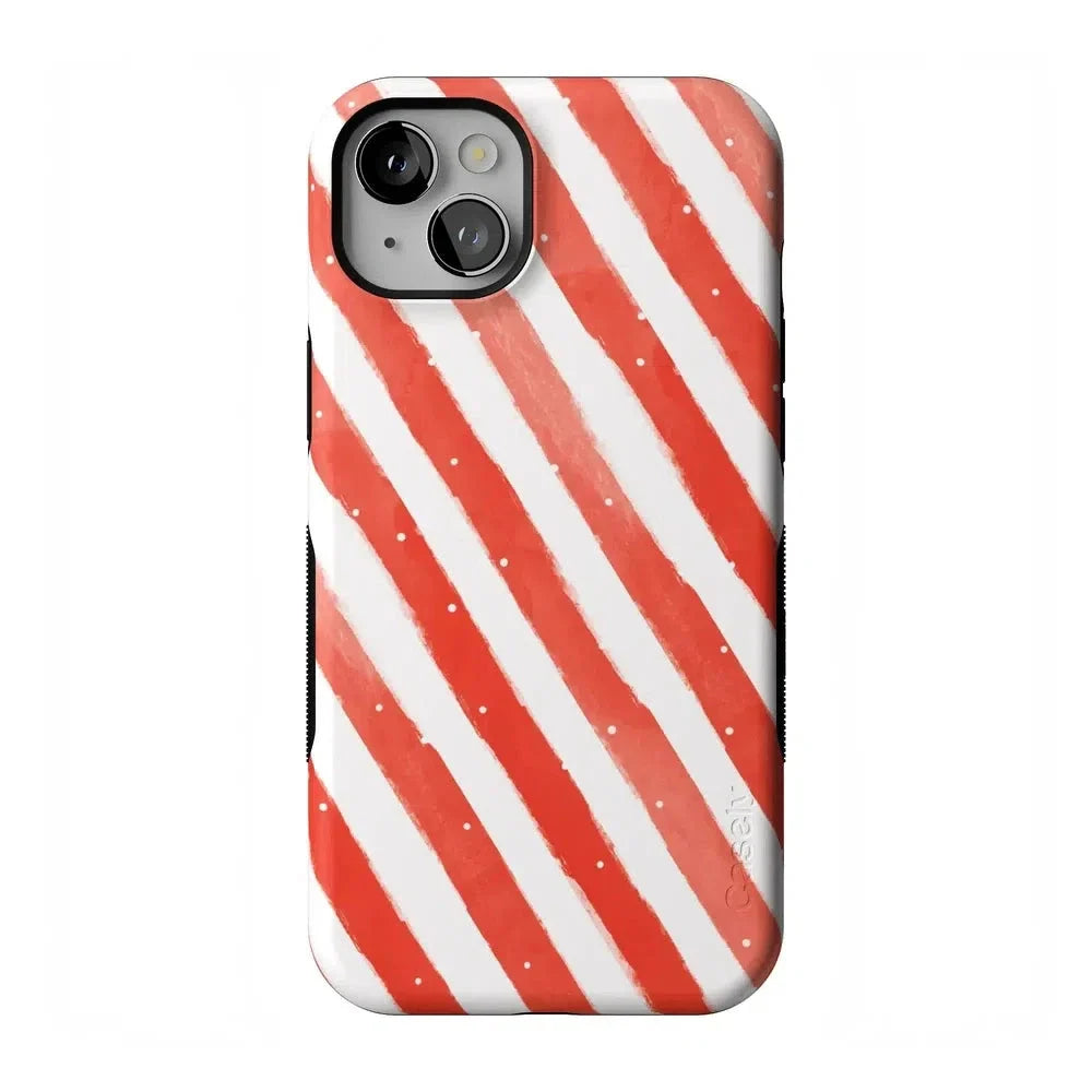 Candy Cane Lane | Peppermint Stripes Case Phone Case Casetry Bold Flex + MagSafe® iPhone 14 Plus