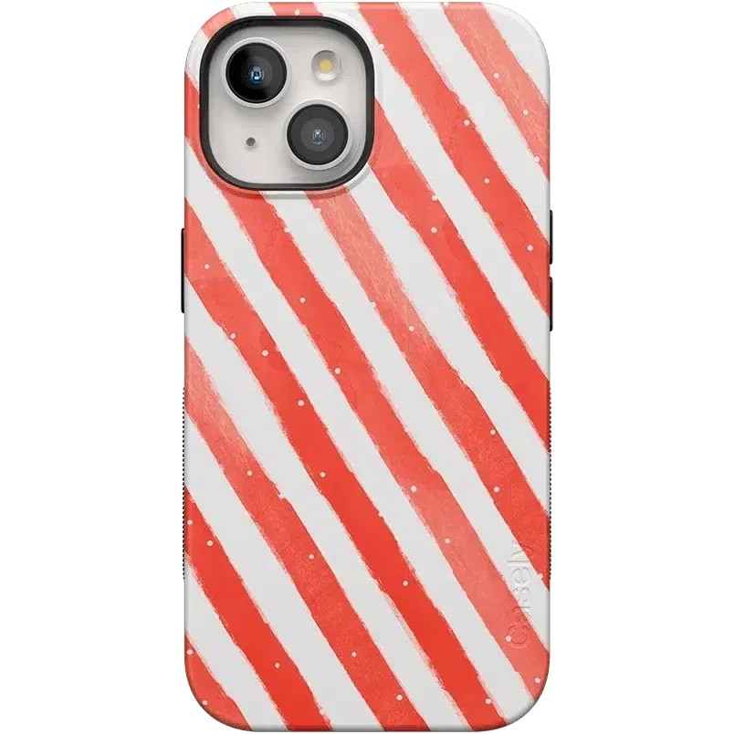 Candy Cane Lane | Peppermint Stripes Case Phone Case Casetry Bold Flex + MagSafe® iPhone 15 Plus