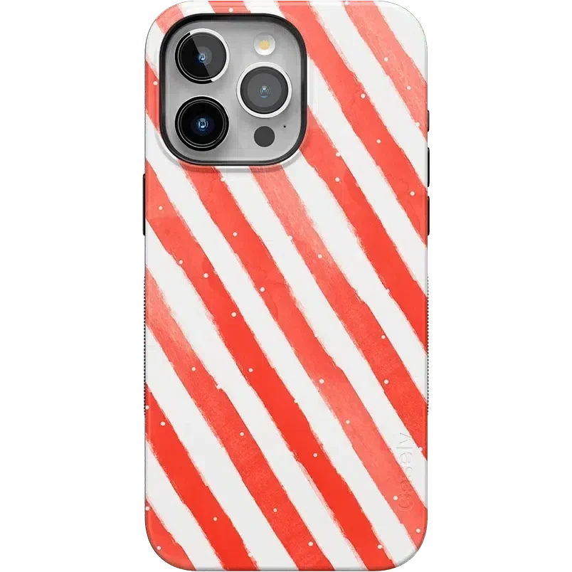 Candy Cane Lane | Peppermint Stripes Case Phone Case Casetry Bold Flex + MagSafe® iPhone 15 Pro Max