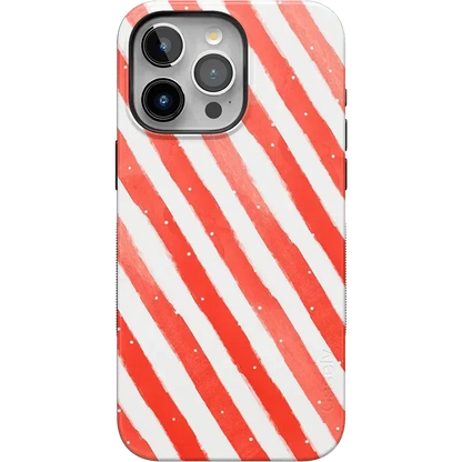 Candy Cane Lane | Peppermint Stripes Case Phone Case Casetry Bold Flex + MagSafe® iPhone 15 Pro Max