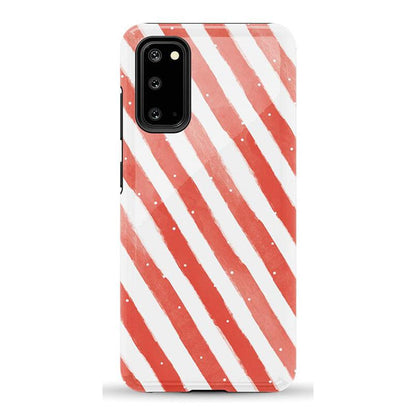 Candy Cane Lane | Peppermint Stripes Case Phone Case Casetry Essential Galaxy S20