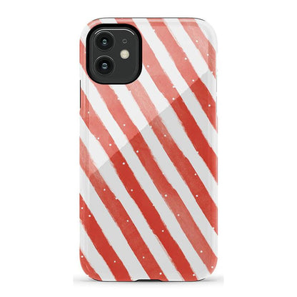 Candy Cane Lane | Peppermint Stripes Case Phone Case Casetry Essential iPhone XS Max