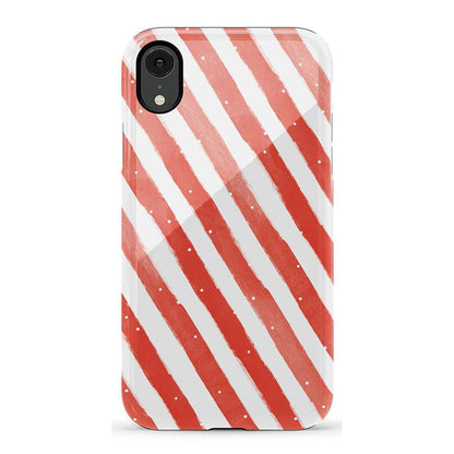 Candy Cane Lane | Peppermint Stripes Case Phone Case Casetry Essential iPhone X / XS