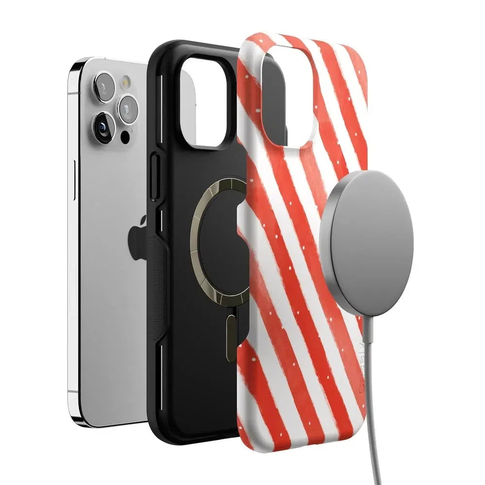 Candy Cane Lane | Peppermint Stripes Case Phone Case Casetry